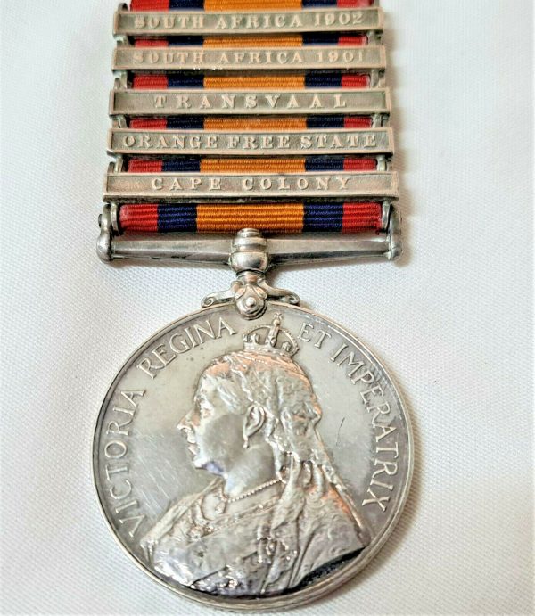 QUEENS SOUTH AFRICA MEDAL 32051 TRAFFORD 29TH DENBIGHSHIRE COY 9TH BN IMP YEO