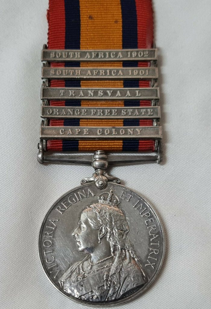 BRITISH QUEENS SOUTH AFRICA MEDAL: 32051 WILLIAM TRAFFORD 29TH DENBIGHSHIRE COY 9TH BN IMP YEO - Image 2