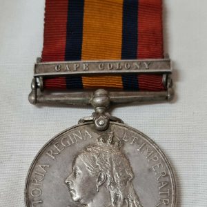 QUEENS SOUTH AFRICA MEDAL TO PTE ANDERSON DORDRECHT DISTRICT VG & CAPE COLONY