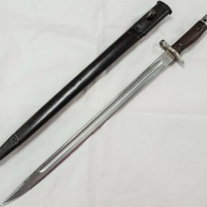 RARE WW1 & WW2 AUSTRALIAN ISSUED SANDERSON 303 RIFLE BAYONET SCABBARD SWORD ARMY