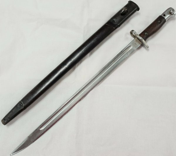 RARE WW1 & WW2 AUSTRALIAN ISSUED SANDERSON 303 RIFLE BAYONET SCABBARD SWORD ARMY