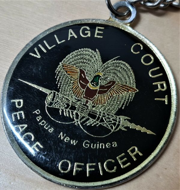 SCARCE PAPUA NEW GUINEA VILLAGE COURT PEACE OFFICER MEDAL J PARKES BRISBANE