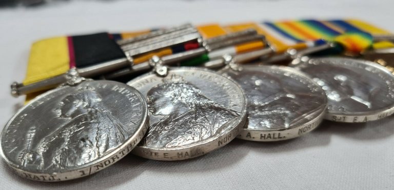 SUDAN POW BOER WAR WW1 MEDALS 4024 EDWARD HALL NORTHUMBERLAND FUSILIERS ARMY - Image 5