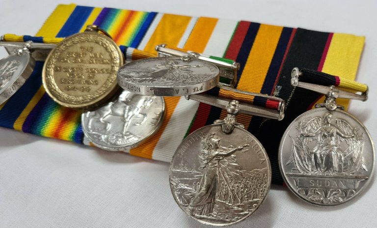 SUDAN POW BOER WAR WW1 MEDALS 4024 EDWARD HALL NORTHUMBERLAND FUSILIERS ARMY - Image 8