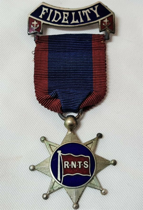 VINTAGE & RARE WW1 ERA BRITISH ROYAL NAVY TEMPERANCE SOCIETY FIDELITY MEDAL