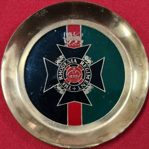 VINTAGE RHODESIA REGIMENT ARMY MILITARY BEER DRINK COASTER