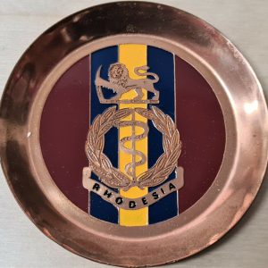 VINTAGE RHODESIAN ARMY MEDICAL CORPS BEER DRINK COASTER