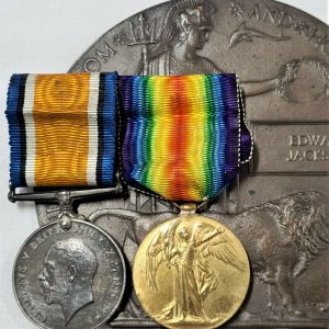 WW1 DIED DISEASE MEDALS AND DEATH PLAQUE EDWARD JACKSON 2ND SOUTH AFRICA ARMY