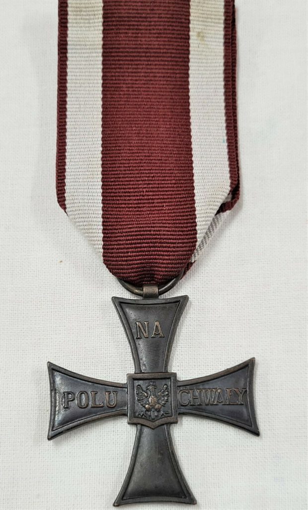 WW1/ WW2 ERA POLISH CROSS OF VALOUR UNDATED - Image 2