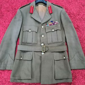 WW2 ERA AUSTRALIAN ARMY COLONEL UNIFORM JACKET ARTILLERY ROYAL VISIT MEDAL