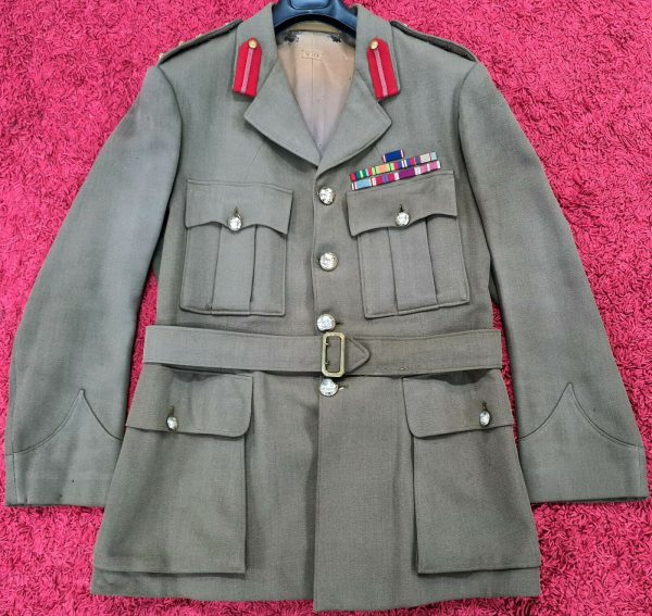 WW2 ERA AUSTRALIAN ARMY COLONEL UNIFORM JACKET ARTILLERY ROYAL VISIT MEDAL