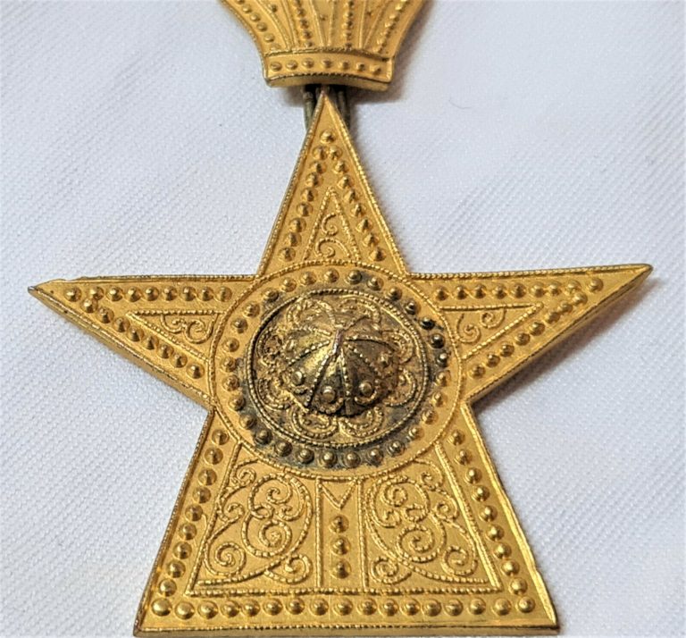 WW2 ERA IMPERIAL ORDER OF THE STAR OF ETHIOPIA OFFICER GRADE MEDAL AWARD - Image 3