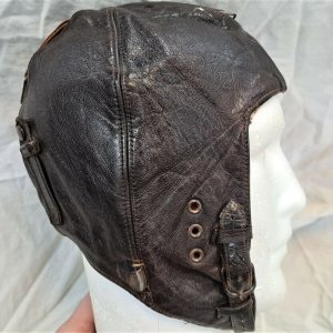 WW2 GERMAN LUFTWAFFE UNIFORM FLIGHT LEATHER PILOT CAP HAT MK33