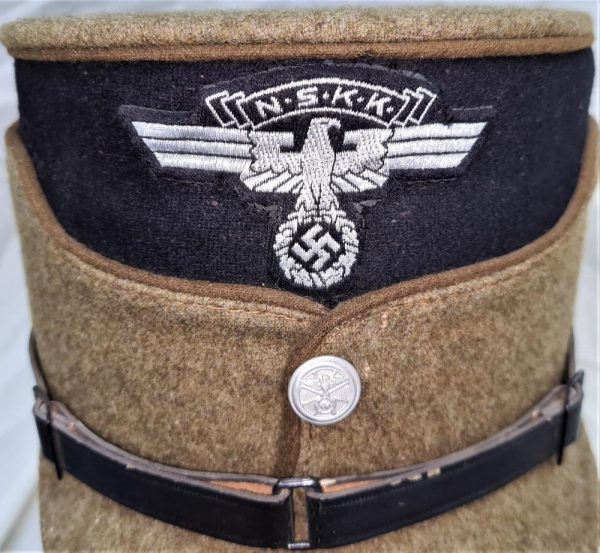 WW2 Germany Nazi era N.S.K.K. (National Socialist Motor Corps) enlisted uniform kepi for Gau Niederrhein or Berlin Brandenburg