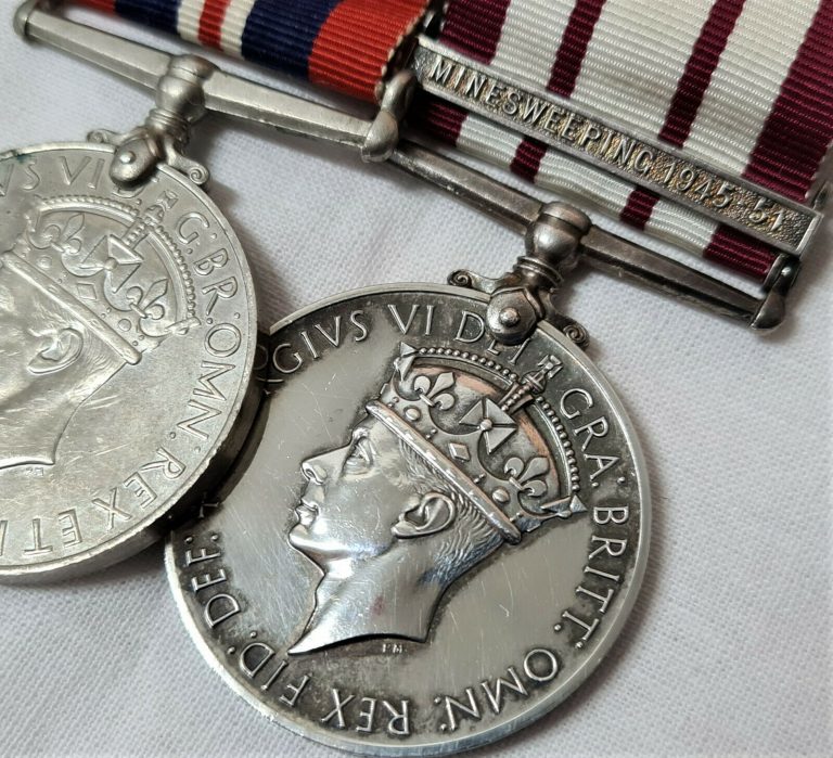 WW2 MINESWEEPING 1945 - 51 MEDAL GROUP 139632 REUBEN TREVAIL ROYAL NAVY - Image 4