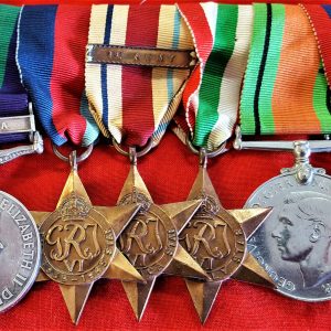 WW2 & Malaya British Army medal group of 8 to Captain Norton. R.A.M.C.