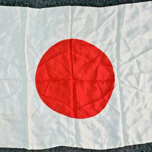 World War JAPANESE ARMY FLAG SIGNED SILK SOUVENIR BRING BACK