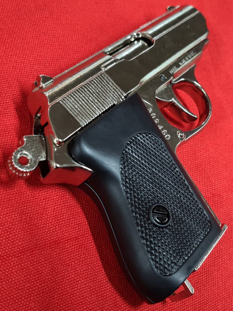 DENIX REPLICA GUN WALTHER PPK JAMES BOND STYLE PISTOL NICKEL