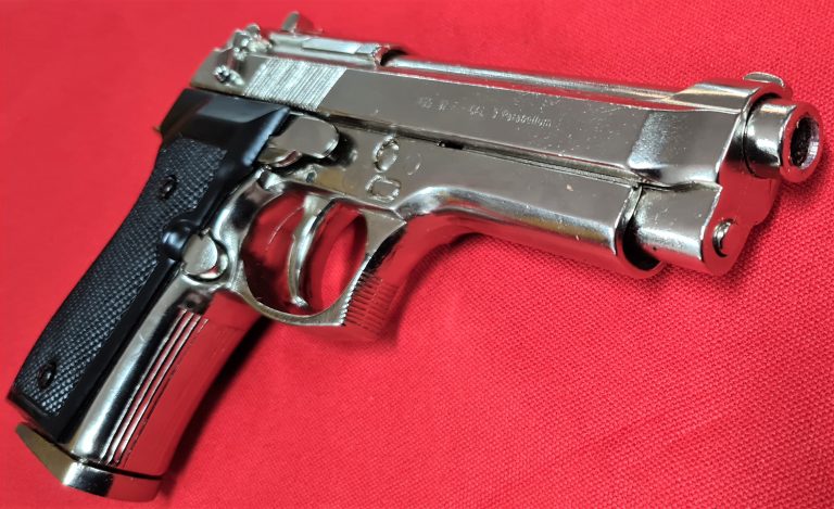 M92 BERRETTA 9MM MILITARY MODEL REPLICA PISTOL BY DENIX NICKEL