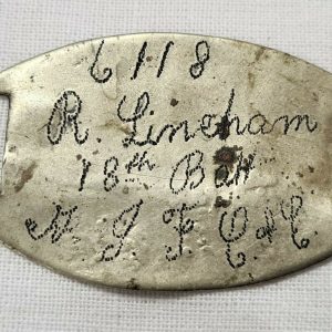 AUSTRALIAN WW1 & WW2 DOG TAG FATHER & SON WORN LINEHAM