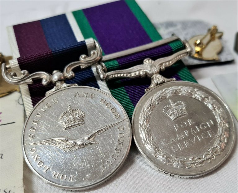 BRITISH BORNEO & LONG SERVICE MEDAL GROUP TO CHIEF TECH D.V SMITH R.A.F. 1953 - 1977 - Image 7