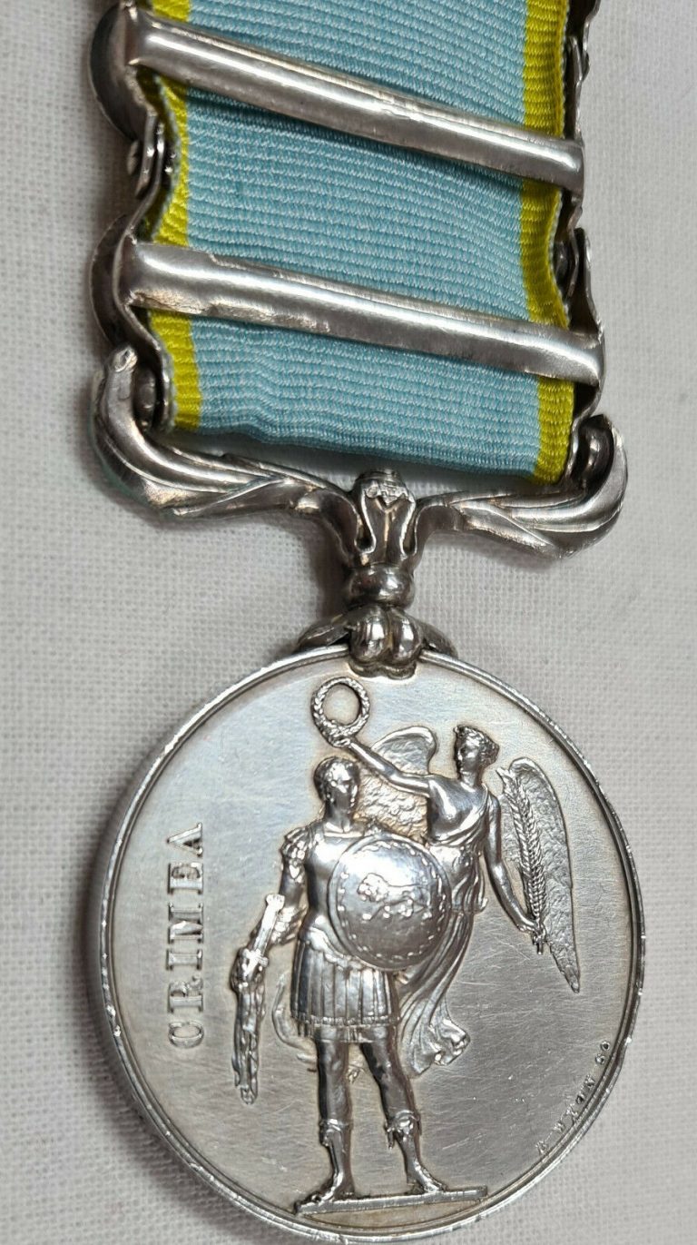 *DIED* 1855 CRIMEAN WAR MEDAL ALMA INKERMANN SEBASTOPOL COLLIER 47TH FOOT ARMY - Image 10