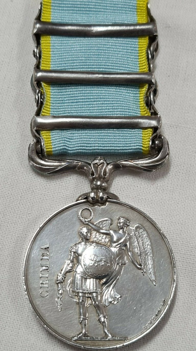 *DIED* 1855 CRIMEAN WAR MEDAL ALMA INKERMANN SEBASTOPOL COLLIER 47TH FOOT ARMY - Image 8