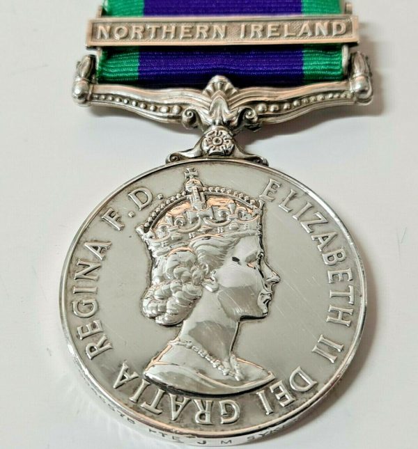 DUKE WELLINGTON'S REGT POST WW2 BRITISH GENERAL SERVICE MEDAL NORTHERN IRELAND