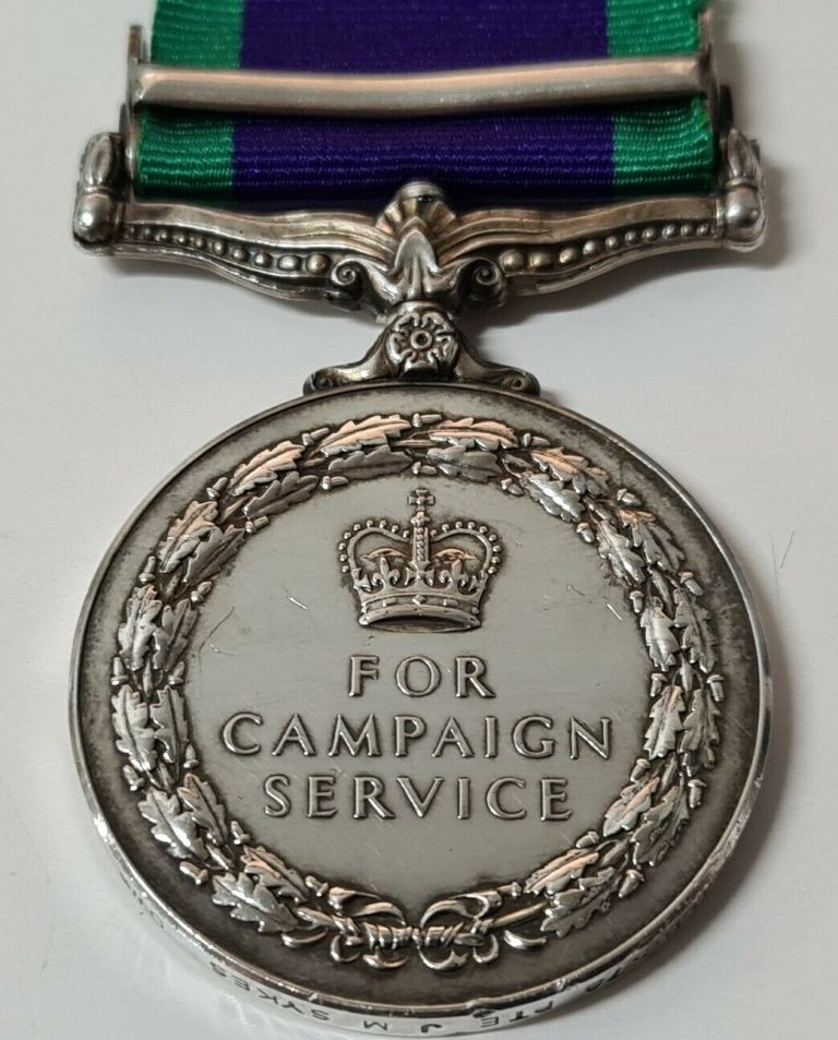 DUKE WELLINGTON'S REGT POST WW2 BRITISH GENERAL SERVICE MEDAL NORTHERN IRELAND - Image 5