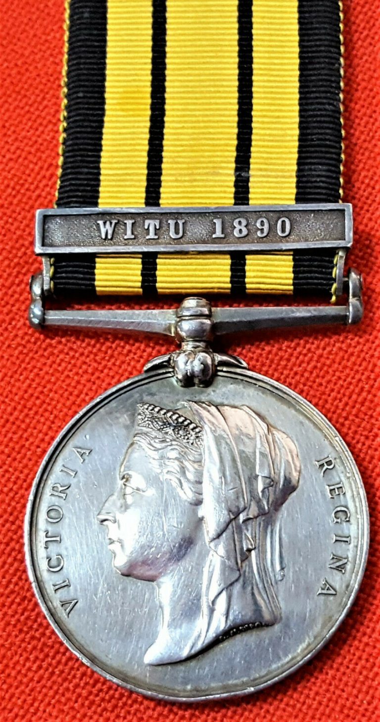 EAST & WEST AFRICA MEDAL 1892 TO COURT MARTIALLED OFFICER LT FOOT RN AUSTRALIA - Image 2