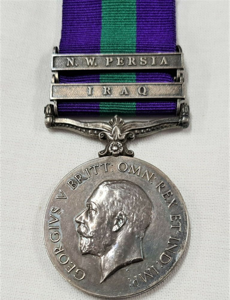 GENERAL SERVICE MEDAL IRAQ NW PERSIA 24361 STOKES ROYAL IRISH FUSILIERS WW1 ARMY - Image 2