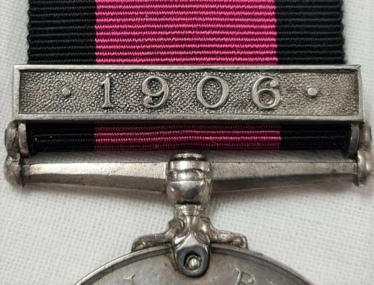 NATAL REBELLION MEDAL & CLASP TO TROOPER BAYLEY UMVOTI MOUNTED RIFLES PRE WW1 - Image 3