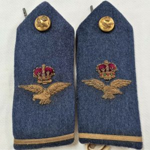 POST WW2 1950'S ERA ROYAL AIR FORCE PARADE RANK UNIFORM SHOULDER BOARDS GIEVES