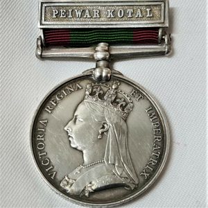 PRE WW1 BRITISH ARMY AFGHANISTAN MEDAL PEIWAR KOTAL PTE WOOD 8TH FOOT LIVERPOOL