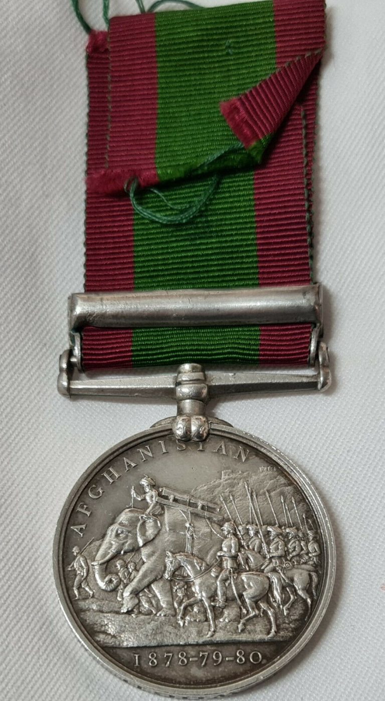 PRE WW1 BRITISH ARMY AFGHANISTAN MEDAL PEIWAR KOTAL PTE WOOD 8TH FOOT LIVERPOOL - Image 5