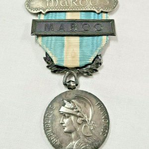 PRE WW1 FRENCH COLONIAL CAMPAIGN MEDAL MAROC CLASPS ARMY MILITARY