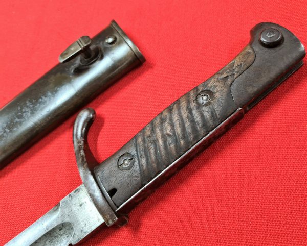 RARE WW1 GERMAN ARMY 98/05 MAUSER SAWBACK BUTCHER BAYONET & SCABBARD SIMSON & CO