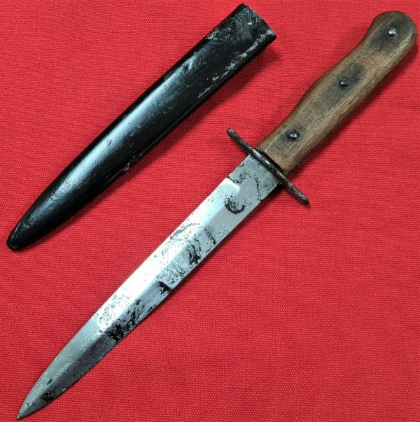 RARE WW2 GERMANY TRENCH BOOT KNIFE DAGGER & SHEATH