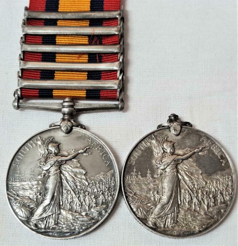 Rare Boer War double issue medals Clarence Winkup 21 & 105 Imperial Yeomanry WW1 - Image 5