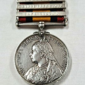 TRANSKEI & TEMBULAND MOUNTED RIFLES BOER WAR MEDAL 819 J G HENDERSON PRE WW1