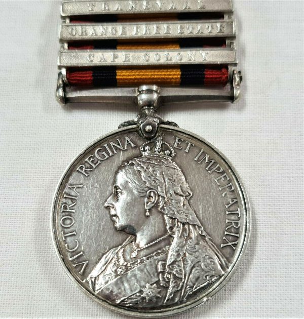 TRANSKEI & TEMBULAND MOUNTED RIFLES BOER WAR MEDAL 819 J G HENDERSON PRE WW1