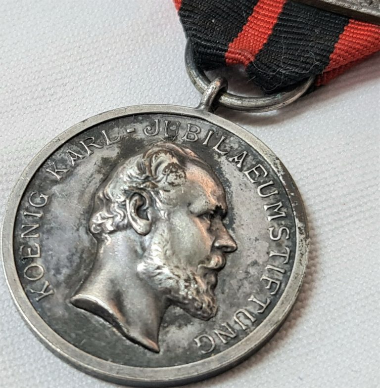 *VINTAGE & RARE* PRE WW1 GERMAN WURTTEMBURG KING KARL JUBILEE MEDAL - Image 2