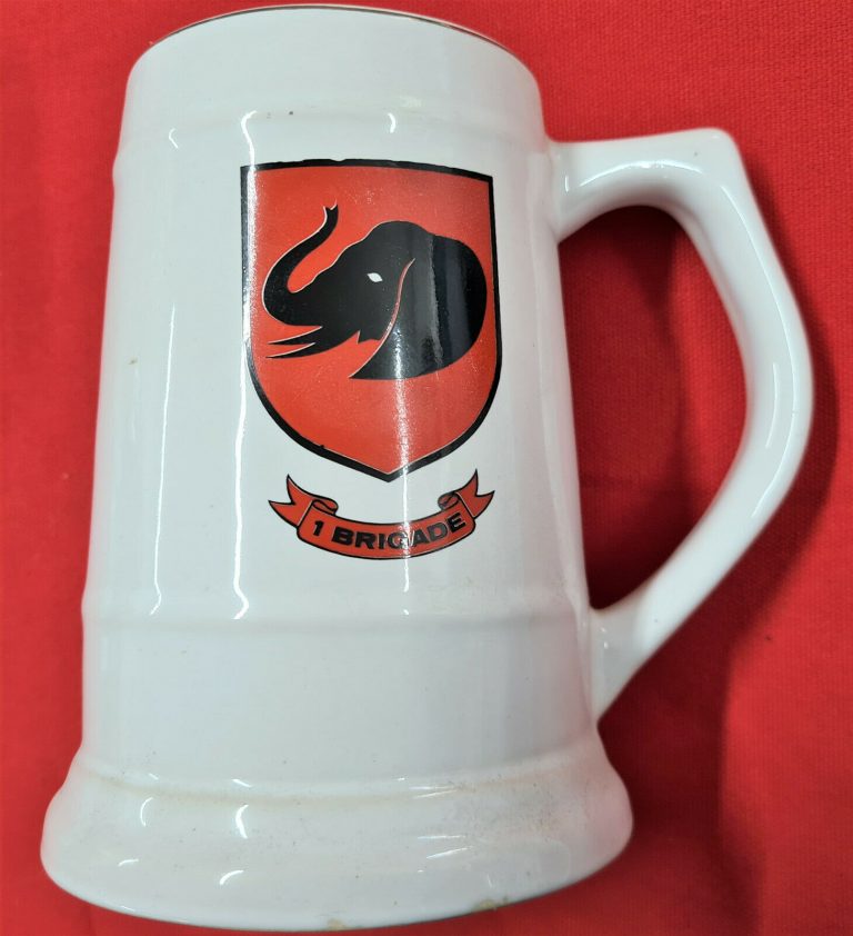 VINTAGE SOUTHERN RHODESIA 1st BRIGADE BEER MUG ARMY - Image 2