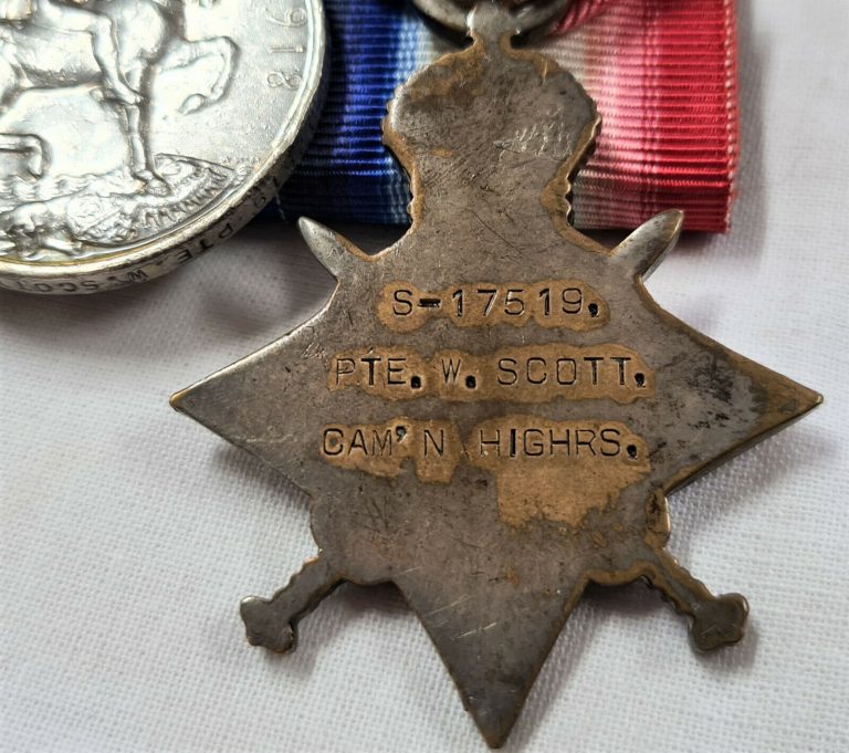 WIA SALONIKA WW1 CAMERON HIGHLANDERS & RAF MEDALS S17519 WALTER SCOTT: GLASGOW - Image 6