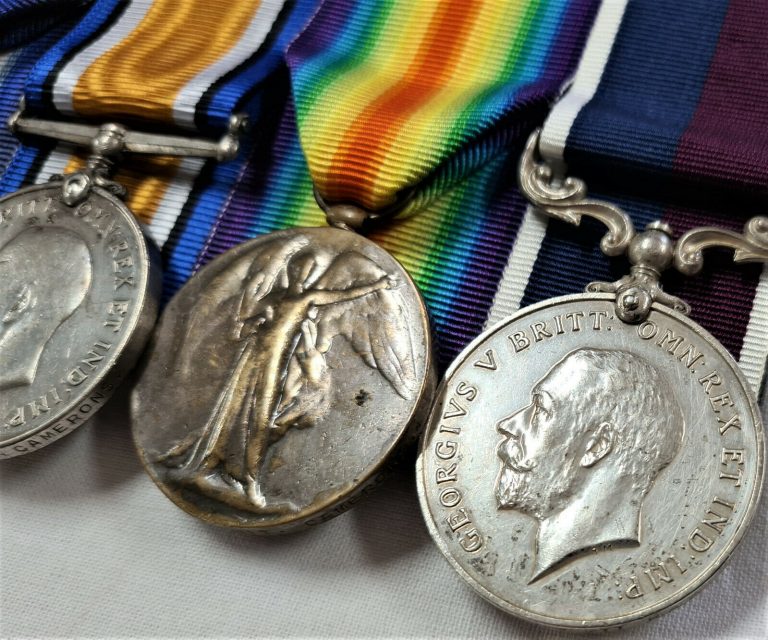 WIA SALONIKA WW1 CAMERON HIGHLANDERS & RAF MEDALS S17519 WALTER SCOTT: GLASGOW - Image 4