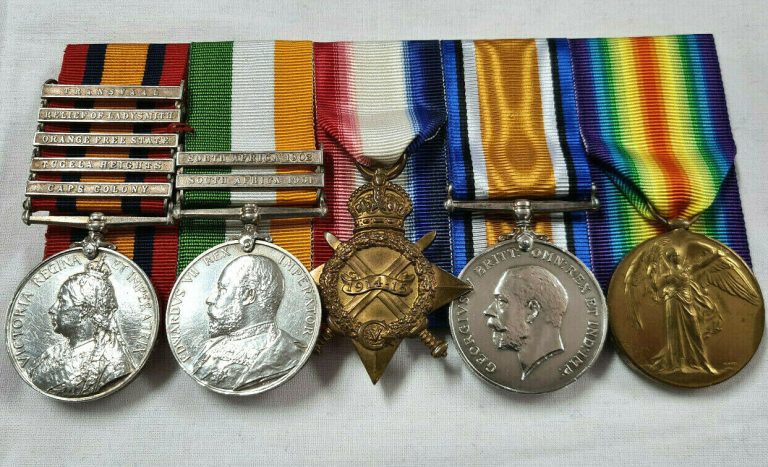 *WOUNDED COLENSO* BOER WAR & WW1 MEDALS 95773 GUNNER ROBERT McALLISTER FRANCE WW1 - Image 2