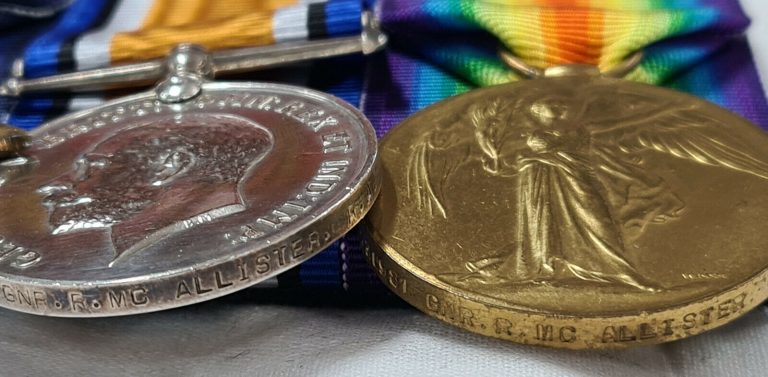 *WOUNDED COLENSO* BOER WAR & WW1 MEDALS 95773 GUNNER ROBERT McALLISTER FRANCE WW1 - Image 10