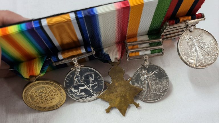 *WOUNDED COLENSO* BOER WAR & WW1 MEDALS 95773 GUNNER ROBERT McALLISTER FRANCE WW1 - Image 7