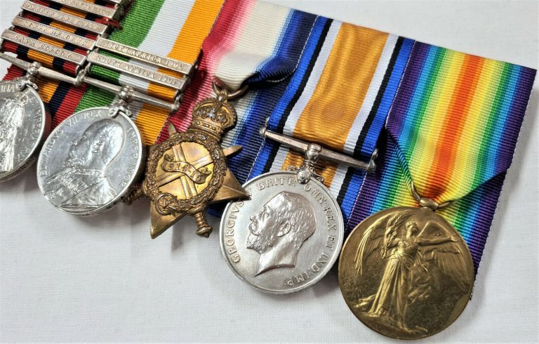 *WOUNDED COLENSO* BOER WAR & WW1 MEDALS 95773 GUNNER ROBERT McALLISTER FRANCE WW1 - Image 5