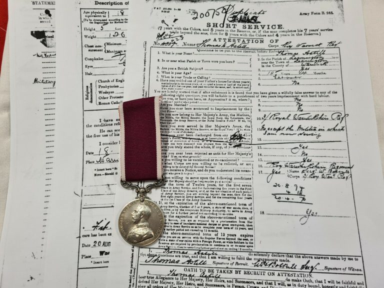 WW1 LONG SERVICE & GOOD CONDUCT MEDAL ASTILL SERVED SUDAN & WW1 MILITARY POLICE - Image 2